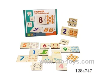 Wooden Number Introduction Matching Game
