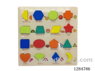 Wooden Shape Learning Board