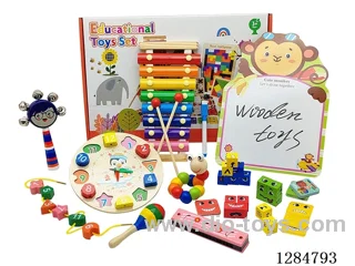 Wooden Educational Toy Set - 8PCS Set