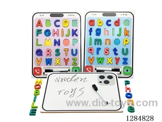 Wooden Phone Model Alphabet Learning/Chalkboard - English