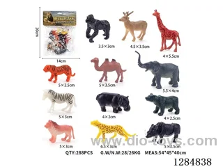 12 Small Solid Wild Animals