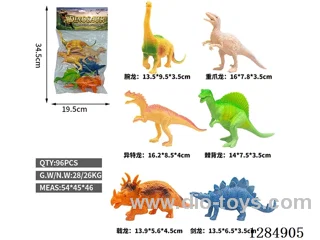 6 Large Hollow Dinosaurs