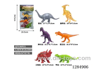 6 Large Hollow Dinosaurs
