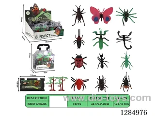 Small Insects (12 Varieties) + Accessories, 6-Box Set