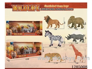 6 styles Set of Wild Animals in Display Box