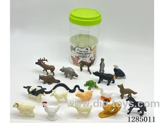 19 styles Set of Small Solid Animals