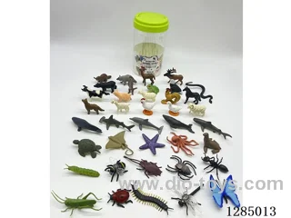39 styles Set of Small Solid Animals