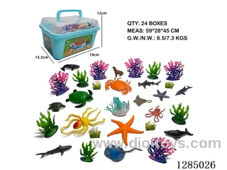 Marine Animals + Accessories 30-PCS Set