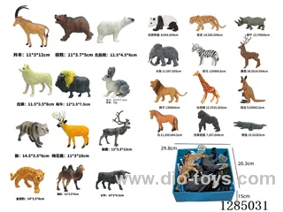 Wild Animals 24-PCS Hanging Card Display Box