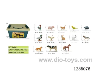 Solid Farm Animals 13-Style Storage Box Set