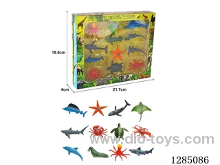 Small Ocean Animals (12PCS) with Window Display Box