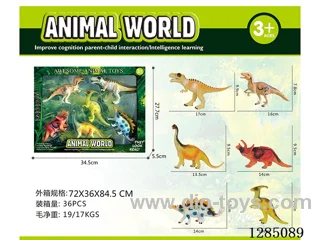Large Dinosaurs (6 Styles) in Color Box