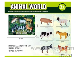 Large Farm Animals (6 Styles) in Color Box