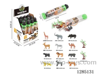 Small Animals (12 PCS) + Accessories, PET Tube Pack (12PCS)