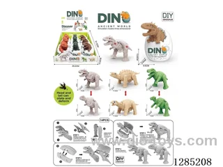 DIY Two-Headed Transformable Dinosaur (9 PCS per box)