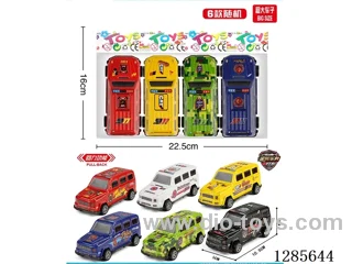 6-Style Pull-Back Cars (Large G Model, Metal Shell), 4PCS (Random Styles)