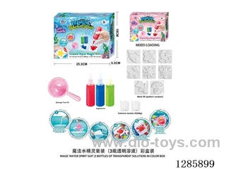 Magic Water Spirit Set (3 Bottles of Clear Solution), Colorful Box Set