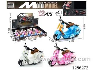1:18 pull back alloy motorcycles 12PCS