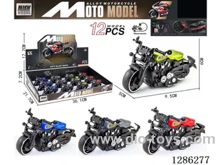 1:18 pull back alloy motorcycles 12PCS