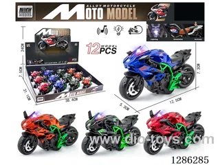 1:14 pull back alloy motorcycles 12PCS （W L/M）