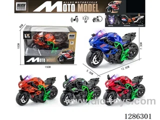 1:14 pull back alloy motorcycles （W L/M）
