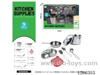 9PCS Stainless Steel Tableware Set