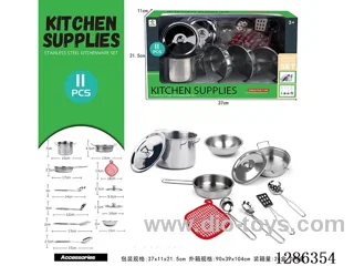11PCS Stainless Steel Tableware Set