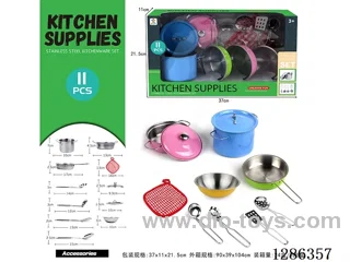 11PCS Stainless Steel Tableware Set