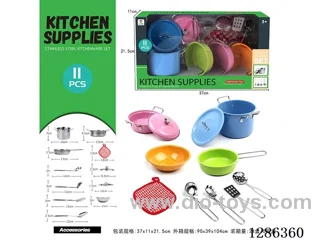 11PCS Stainless Steel Tableware Set