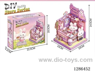 DIY Rabbit Dessert Shop Miniature Scene 3D Puzzle 53 PCS