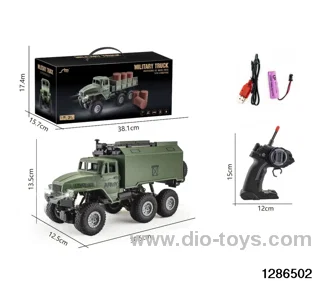 1：6four-way light-controlled six-wheel command vehicle