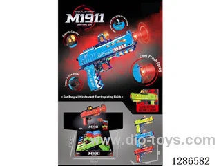 B/O gun with light/spray (M1911)9PCS