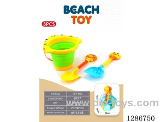 Medium Beach Folding Bucket 3PCS (2 colors)