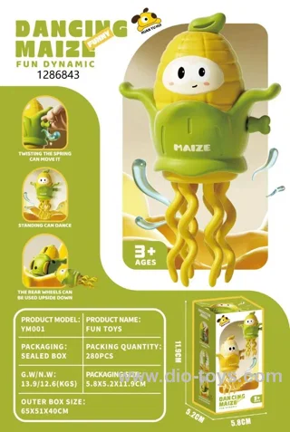 Wind up Corn dancing toy in color box