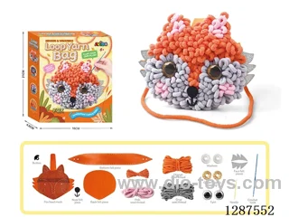 DIY 2-in-1 Fox Hand-Sewn Felt and Yarn Crochet Pouch