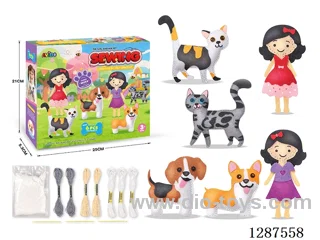 DIY Pet Plush Animal Craft sett (6 PCS)
