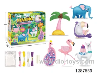 DIY Flamingo Plush Animal Craft set (6 PCS)