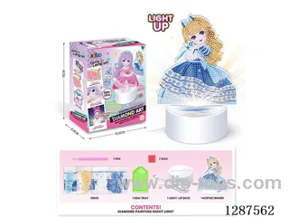 Acrylic Creative Diamond Painting set - Princess LED Rhinestone Night Light