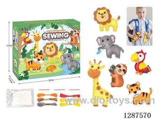 DIY Animal-Themed Sewing Plush Animal Art Set (6 PCS)
