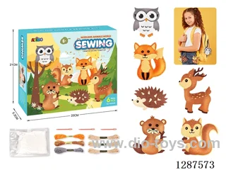 DIY Forest Animal-Themed Sewing Plush Animal Art Set (6 PCS)