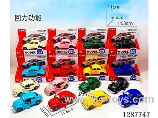 1:43 pull back alloy car 8 mixed