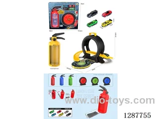 Fire Extinguisher Tire + 4 alloy Cars