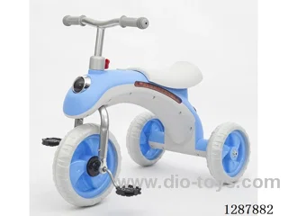 Trike - Lights + Music - Sky Blue/Light Blue/Orange/Red - Eco-Friendly PP