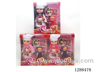 10 inch doll with IC + 6 inch doll set 3 mixed