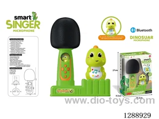 Bluetooth Microphone W L/M + Dinosaur Voice-Activated Lights