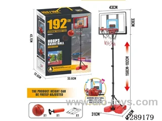 192 Height 43*33 Enhanced Basketball Hoop with Scoreboard and Blue Light