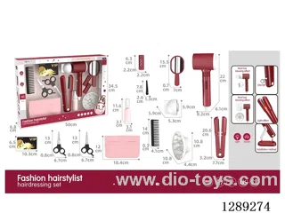 Hair Straightener + Hair Dryer Set 5* AAA Batteries not included