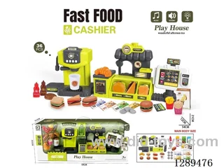 Coffee Maker, Hamburger Station, and Order Counter Set