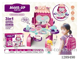 Pretend Play Makeup Backpack/School Bag set