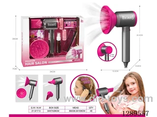 Large Hair Dryer Set (Electric, 2 AA batteries not included)